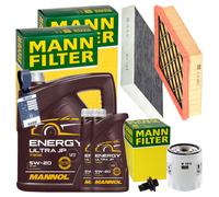 Mann Inspektionspaket+5l Mannol 5w-20 Öl Passend Für Ford Mondeo V 2.0 Ecoboost Luftfilter: 1a First Automotive: A63580 Abakus: 30102134 Amc Filter
