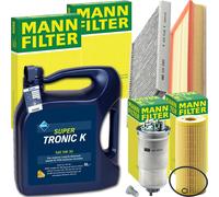 Mann Inspektionspaket+aral 5w-30 Öl Passend Für Vw Golf 4 Audi A3 8l 1.9 Tdi Luftfilter: 1a First Automotive: A70146 Abakus: 30102225 Amc Filter: F
