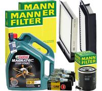 Mann Inspektionspaket+castrol 5w-30 Motoröl Passend Für Peugeot 107 Citroen C1 Luftfilter: 1a First Automotive: A60749 Abakus: 30102026 Ackoja: A70
