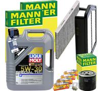 MANN INSPEKTIONSPAKET+LIQUI MOLY 5W-30 ÖL passend für HYUNDAI i40 I CW 2.0 GDI