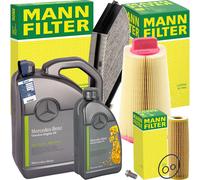 Mann Inspektionspaket+original 5w-30 Öl Passend Für Mercedes Ws204 C180 C200 K Luftfilter: 1a First Automotive: A60791 Abakus: 30102098 Amc Filter