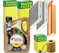 Mann Inspektionspaket+total 5w-30 Öl Passend Für Citroën C3 2 Peugeot 207 208 Luftfilter: 1a First Automotive: A63504 1a First Automotive: A63512 A