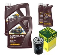 MANN Ölfilter 12L MANNOL Longlife 504/507 5W-30 für Audi 80 8C B4 2.0 VW