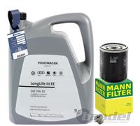 MANN ÖLFILTER+ORIGINAL VW 0W30 ÖL passend für 1.4TDI VW POLO SKODA FABIA A1 8X