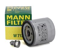 Mann Ölfilter W71295+mobil 5w30 Öl Audi A1 A3 Seat Mii Skoda Fabia 3 Vw Golf 7 Motoröl: Febi Bilstein: 171303 Verschlussschraube Ölwanne: Vw: n9