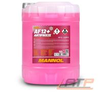 10 (1x10) Liter MANNOL Antifreeze AF12+ Kühlerfrostschutz Fertiggemisch rot (...