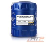 20 LITER MANNOL ENERGY FORMULA C4 5W-30 ACEA C4 MB 226.51 229.31 229.51 RN 0720