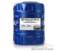 MANNOL 20 L HYBRID SP 0W-16 MOTORÖL FÜR ILSAC GF-6B HONDA TOYOTA MITSUBISHI 5322
