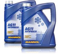 20 (4x5) Liter MANNOL Longterm Antifreeze AG11 Kühlerfrostschutz Konzentrat blau