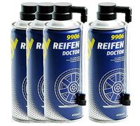 MANNOL 4 x 450ml Reifendichtmittel Reifenreparatur-Spray Radspray Motorrad PKW