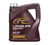 MANNOL 4 L LITER LONGLIFE 504/507 5W-30 MOTOR-ÖL MOTOREN-ÖL