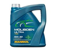 MANNOL 7916 Molibden Ultra 5W-30 Motoröl für Benzin & Dieselmotoren, 4L | Synthetisches Motorenöl mit Molybdän-Additiv, ACEA C2/C3, API SQ, für Turbo- und GDI-Motoren, hoher Verschleißschutz