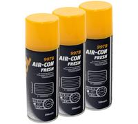 MANNOL Air Con Fresh Klimaanlagen Desinfektion Reiniger 3x 200 ml Aircon