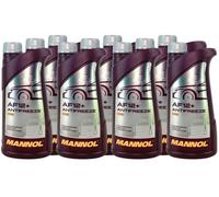 Mannol Antifreeze AF12+ Longlife Frostschutz Konzentrat : 10 x 1 Liter
