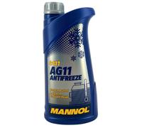 5 (5x1) Liter MANNOL Longterm Antifreeze AG11 Kühlerfrostschutz Konzentrat blau