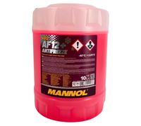 10 (1x10) Liter MANNOL Antifreeze AF12+ Kühlerfrostschutz Fertiggemisch rot (...