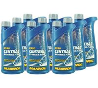 Mannol Central Hydraulic Fluid Hydrauliköl Servolenkungsöl : 9 x 1 Liter