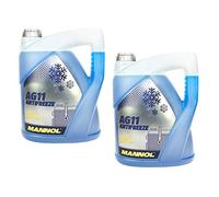 MANNOL Frostschutz Konzentrat blau SAE J1034 Longterm Antifreeze AG11-40°C 2 Stück á 5 Liter