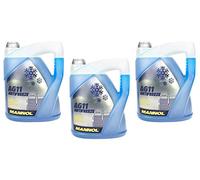 MANNOL Frostschutz Konzentrat blau SAE J1034 Longterm Antifreeze AG11-40°C 3 Stück á 5 Liter