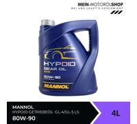 20 (5x4) Liter MANNOL SAE 80W-90 Hypoid Getriebeöl API GL-4/GL-5 LS