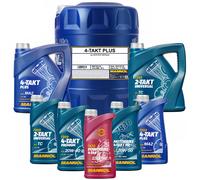 8 (2x4) Liter MANNOL 4-Takt Plus - synthetisches Motorradöl
