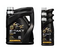 4 (4x1) Liter MANNOL 2-Takt Plus - synthetisches Mischöl / Motoröl