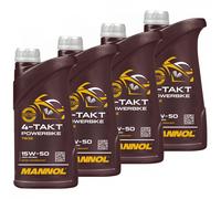 Mannol Motoröl Motor Öl MANNOL 4- Takt Powerbike 15W-50 API SM 4... (5,49 € pro 1 l)