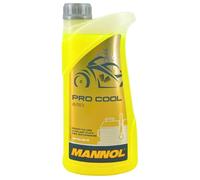 1 Liter MANNOL Pro Cool Kühlflüssigkeit gelb Kühlerschutz Motorrad Roller Quad
