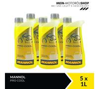 1 Liter MANNOL Pro Cool Kühlflüssigkeit gelb Kühlerschutz Motorrad Roller Quad