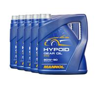 20 (5x4) Liter MANNOL SAE 80W-90 Hypoid Getriebeöl API GL-4/GL-5 LS