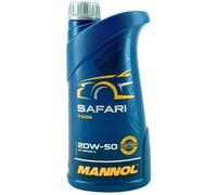 10 (10x1) Liter MANNOL 20W-50 Safari Motoröl - API SN/CH-4