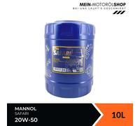 10 (1x10) Liter MANNOL 20W-50 Safari Motoröl - API SN/CH-4