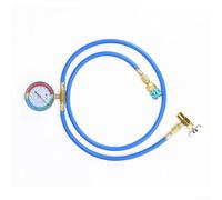 Manometer-Schlauchset für Kfz-Klimaanlagen, R134A/R12/R22 Kältemittel Nachfüllschlauch mit Druckmesser, 1/4 Zoll SAE Anschluss, Kupfer und Gummi für Wartung und Reparatur(JF-004)