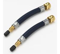 Manovella Reifenventilverlängerung 210 mm - Flexibler Gummischlauch mit robustem Metallventil für LKW, Wohnmobil, Bus, Anhänger und mehr - Ideal für schwer zugängliche Ventile (2 Stück)