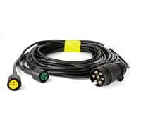 7-poliger Anhänger-Kabelbaum 5,2 m mit zwei 5-poligen Bajonettsteckern