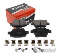 MAPCO BREMSBELÄGE SATZ HINTEN passend für AUDI A1 A3 SEAT ALTEA LEON SKODA OCTAV