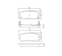 MAPCO Bremsbelagsatz Scheibenbremse 6683 für FRONTERA OPEL MONTEREY U99 AKE U92