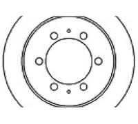 MAPCO Bremsscheibe 15582 Hinterachse voll 299mm 10mm für DAEWOO SSANGYONG