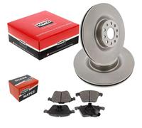 MAPCO BREMSSCHEIBEN + BELÄGE VORNE passend für GOLF 5 GTI R32 PASSAT 3C B6 A3 8P