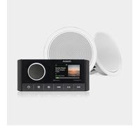 Marinestereopaket Fusion MS-RA670, 12 V, 280 W, schwarz + 2 Marine Lautsprecher Fusion FM Round White 6.5", 120 W