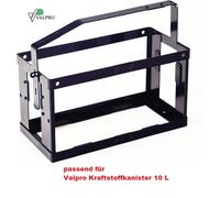 Kanisterhalterung L.370mm B.185mm H.300mm Tiefschwarz RAL 9005 2,3kg VALPRO