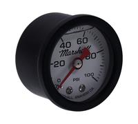 Marshall Öldruckmesser Öldruckanzeige White Face schwarz 100PSI f. Harley-Davids