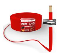MAS Premium FLRY-B 2,5 mm² Fahrzeugaderleitung 5-100m KFZ Kabel Einsatz in elektrischen Anlagen von Fahrzeugen Schwarz Rot oder 2st. Set (Rot + Schwarz) (Rot, 20m)