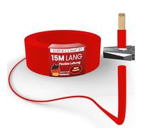 MAS Premium FLRY-B 2,5 mm² Fahrzeugaderleitung 5-100m KFZ Kabel Einsatz in elektrischen Anlagen von Fahrzeugen Schwarz Rot oder 2st. Set (Rot + Schwarz) (Rot, 15m)