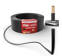 MAS Premium FLRY-B 2,5 mm² Fahrzeugaderleitung 5-100m KFZ Kabel Einsatz in elektrischen Anlagen von Fahrzeugen Schwarz Rot oder 2st. Set (Rot + Schwarz) (Schwarz, 25m)