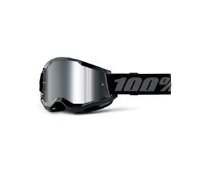 Maske 100% Strata 2 Junior Black - Objektiv A Spiegel Silber