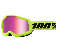 100percent Strata 2 Brille Mirror Pink Lens/CAT3 Neon Yellow