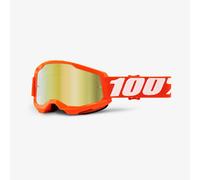 Maske Cross 100% Modell Strada A Spiegel Orange 50421-259-05
