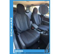 BREMER SITZBEZÜGE Maß Piloten Auto Schonbezüge kompatibel mit Mazda 6 GJ/GL Fahrer & Beifahrer ab 2013 / Auto Sitzbezüge Schonbezug Set Autositzbezüge 2er Pack in Schwarz
