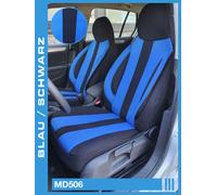 BREMER SITZBEZÜGE Maß Piloten Auto Schonbezüge kompatibel mit Smart fortwo 450 Fahrer & Beifahrer ab 1998-2007 / Auto Sitzbezüge Schonbezug Set Autositzbezüge 2er Pack in Schwarz/Blau